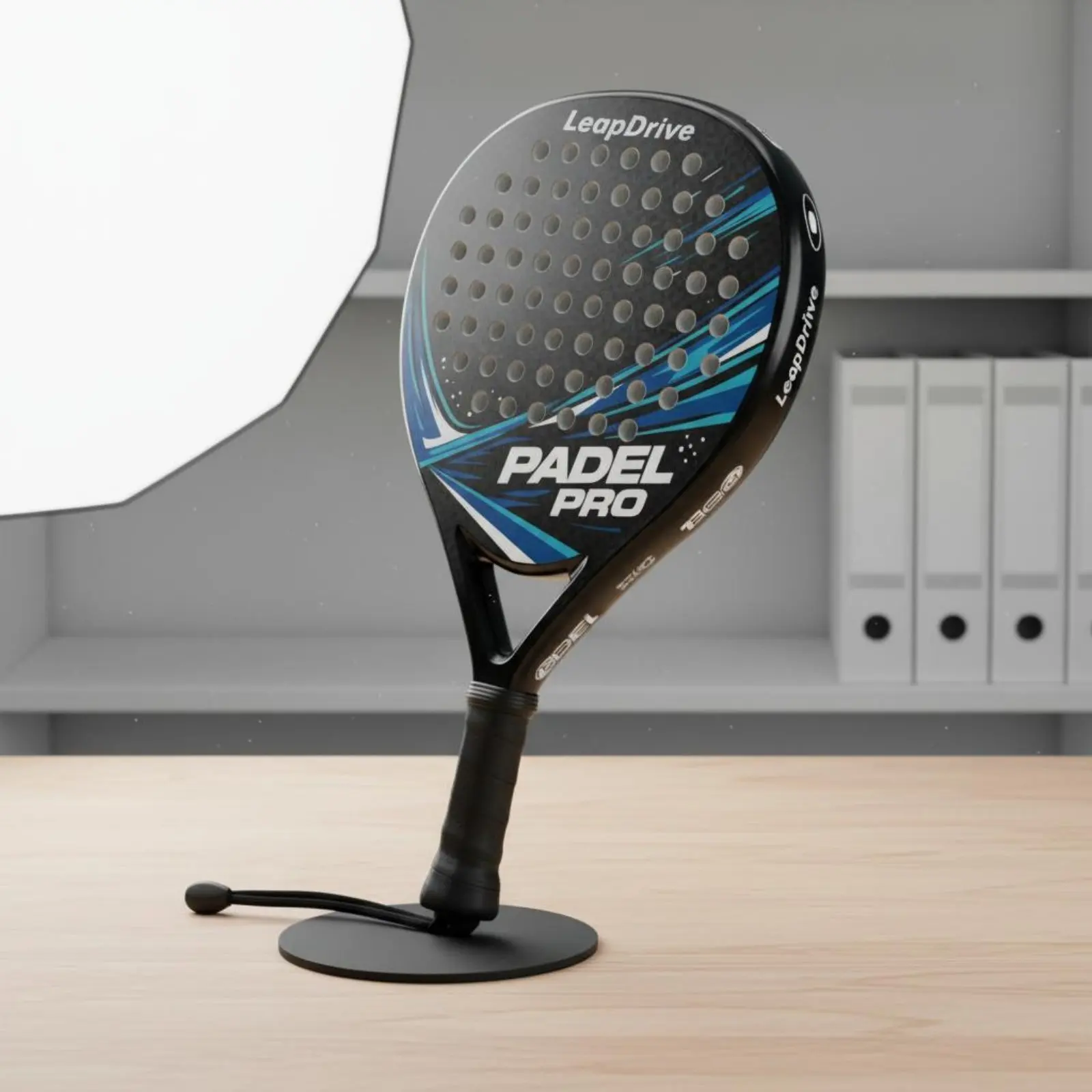 Carbon Fiber Padel Racket Beginner Training Paddle Racquet for Parent-Child Interaction Outdoor Beach Sports Practice Accessory