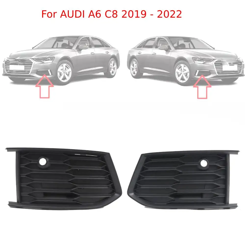 

Front Right & Left Bumper Grille Black 4K0807647C 4K0807648D for Audi A6 C8 Saden 2019 - 2023 Automotive Auto Parts Replacement