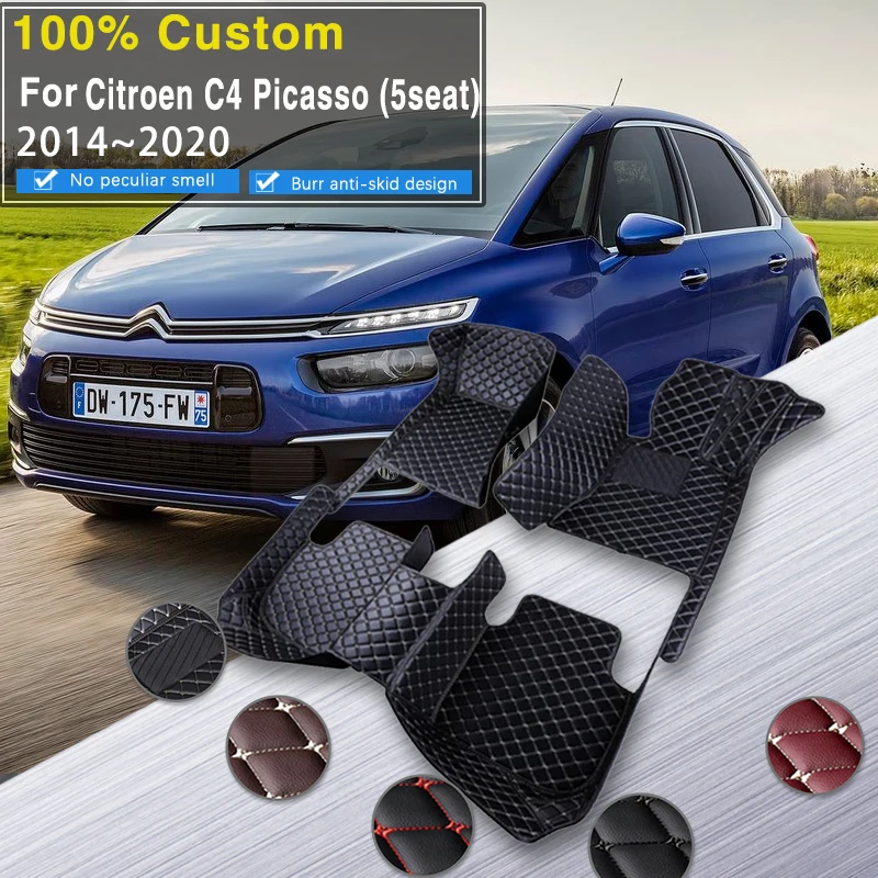 

Автомобильные коврики для Citroen Grand C4 Picasso SpaceTourer 5seat 2014 ~ 2020, авто прочные коврики, ковры, детали интерьера, автомобильные аксессуары