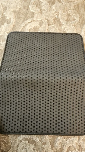 Customer review photo for Double-Layer Cat Litter Mat