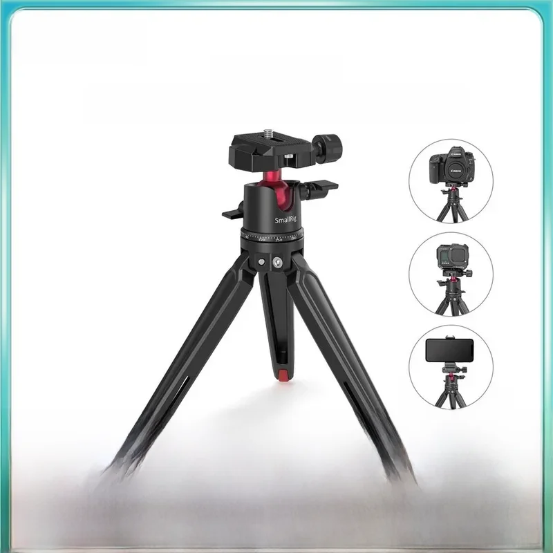 SmallRig Uniwersalny mini statyw stołowy z panoramiczną głowicą kulową Statyw do telefonu Statyw do aparatu, lustrzanki cyfrowej Regulowany 2664 — zdjęcie produktu 7
