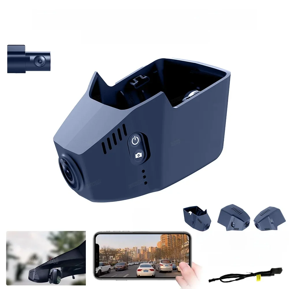 4K Aangepaste Dash Cam Voor VW Volkswagen Atlas Caddy Passat Tiguan Touran B6 B7 B8 Mk2 Dashcam WIFI auto Dvr DashCam APP Controle - afbeelding 2
