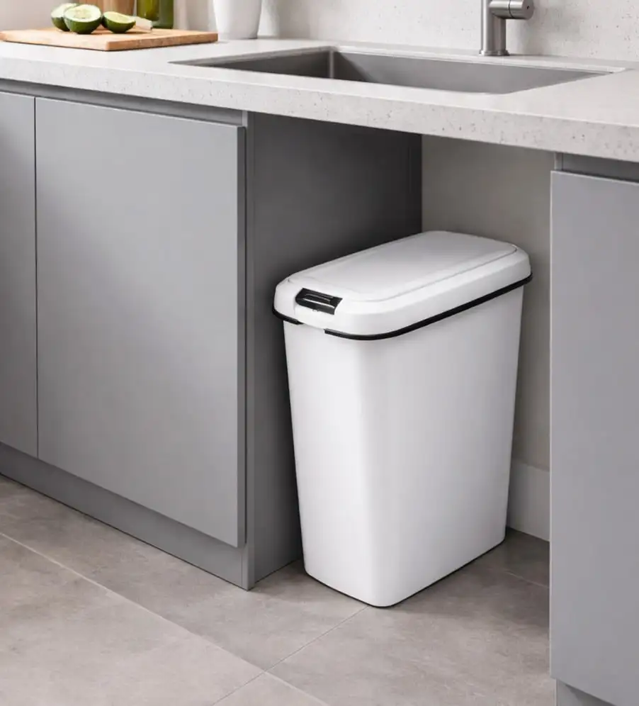Cubo de Basura con Tapadera Basculante - Papelera Ideal para Cocina, Baño y Oficina | 25 L