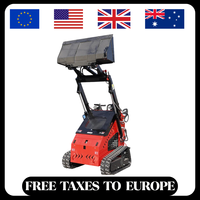 German Stock MS360T Mini Skid Steer Loader Gasoline Engine 13.5HP Track Loader Free Shipping