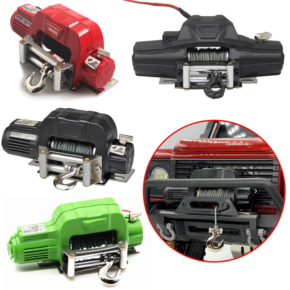 Metalen Automatische Simulatie Gesimuleerde Lier Voor 1/10 1/8 Rc Crawler Auto Axiale SCX10 Iii 90046 D90 TRX4 TRX-6 D110 90046 redcat - afbeelding 2