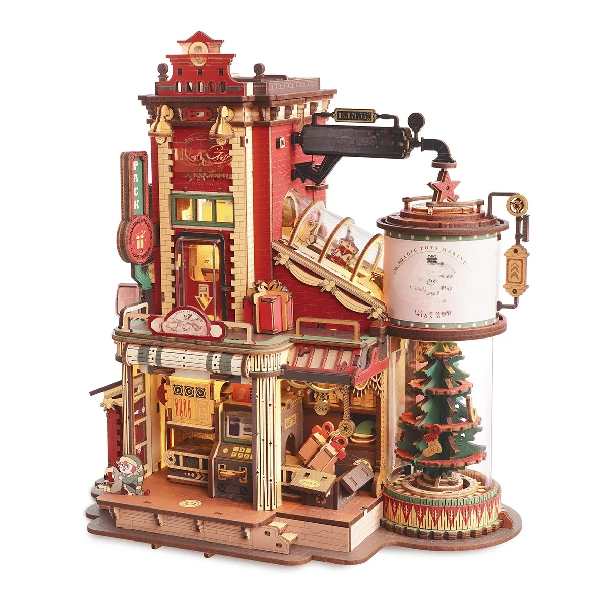 Robotime Rokr Dream Gift Factory Drewniane Puzzle 3D Pozytywka Unikalny Prezent Urodzinowy Zestaw do Aktywności Terapeutycznych dla Nastolatków i Dorosłych — zdjęcie 2