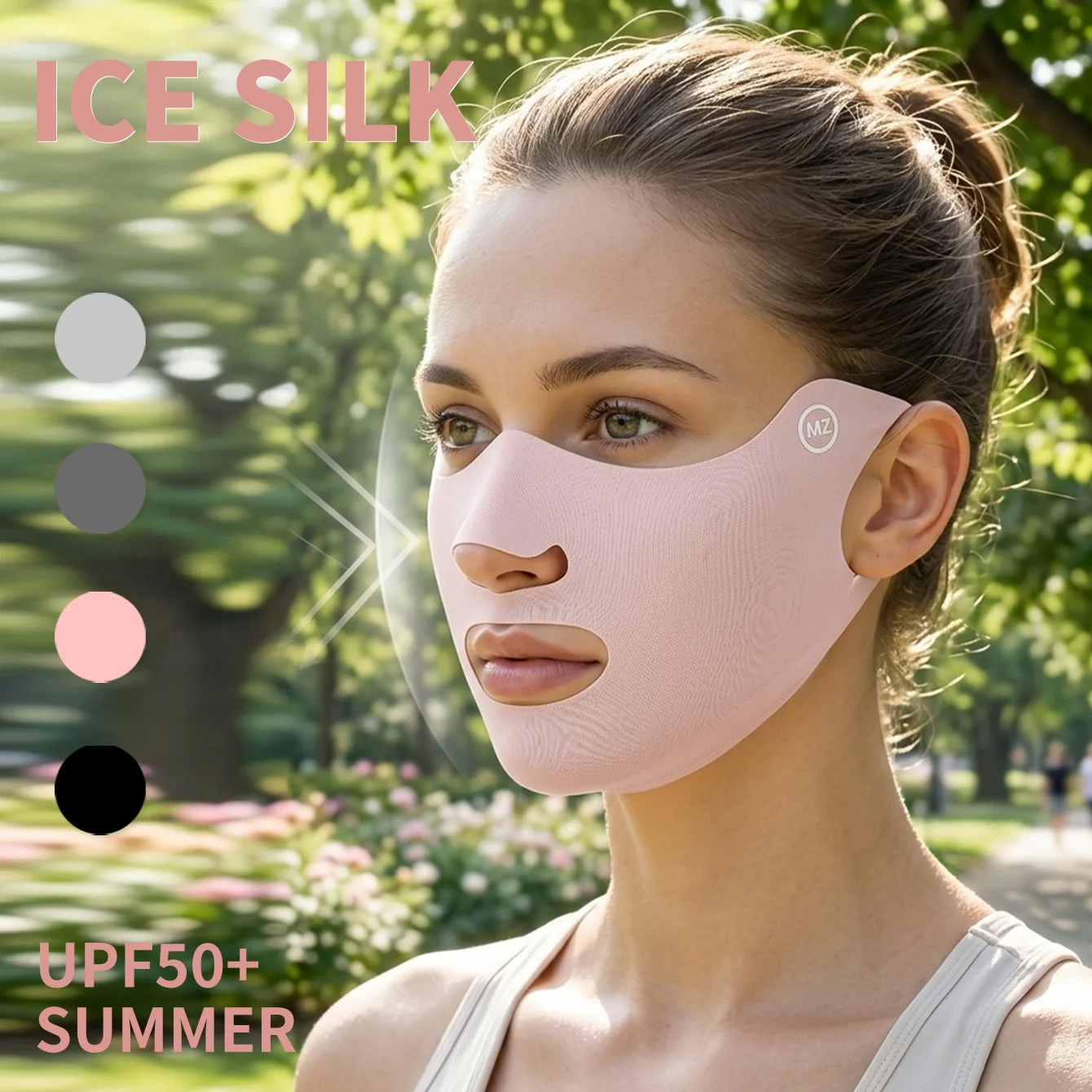 1 x neuer Sonnenschutzschleier, Schleier aus Eisseide, Sonnenschutzschleier für den Sommer, Augenschutzschleier, Sonnenschutzschleier für den Außenbereich