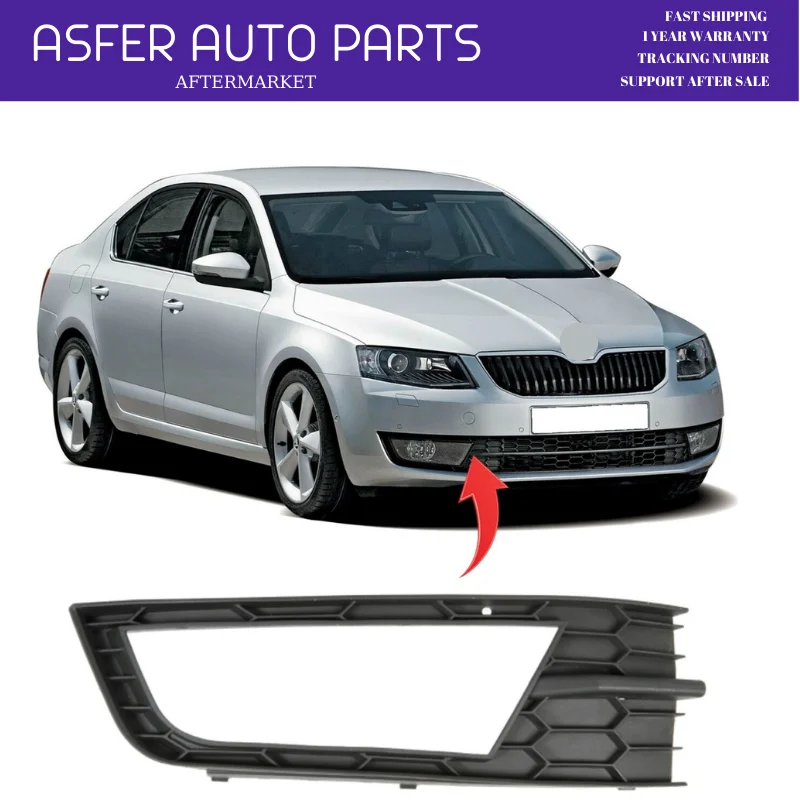 Front Bumper Fog Frame For Skoda Octavia 2013-2017 Right Left Made In Turkey High Quality Oem 5E0807681 5E0807682