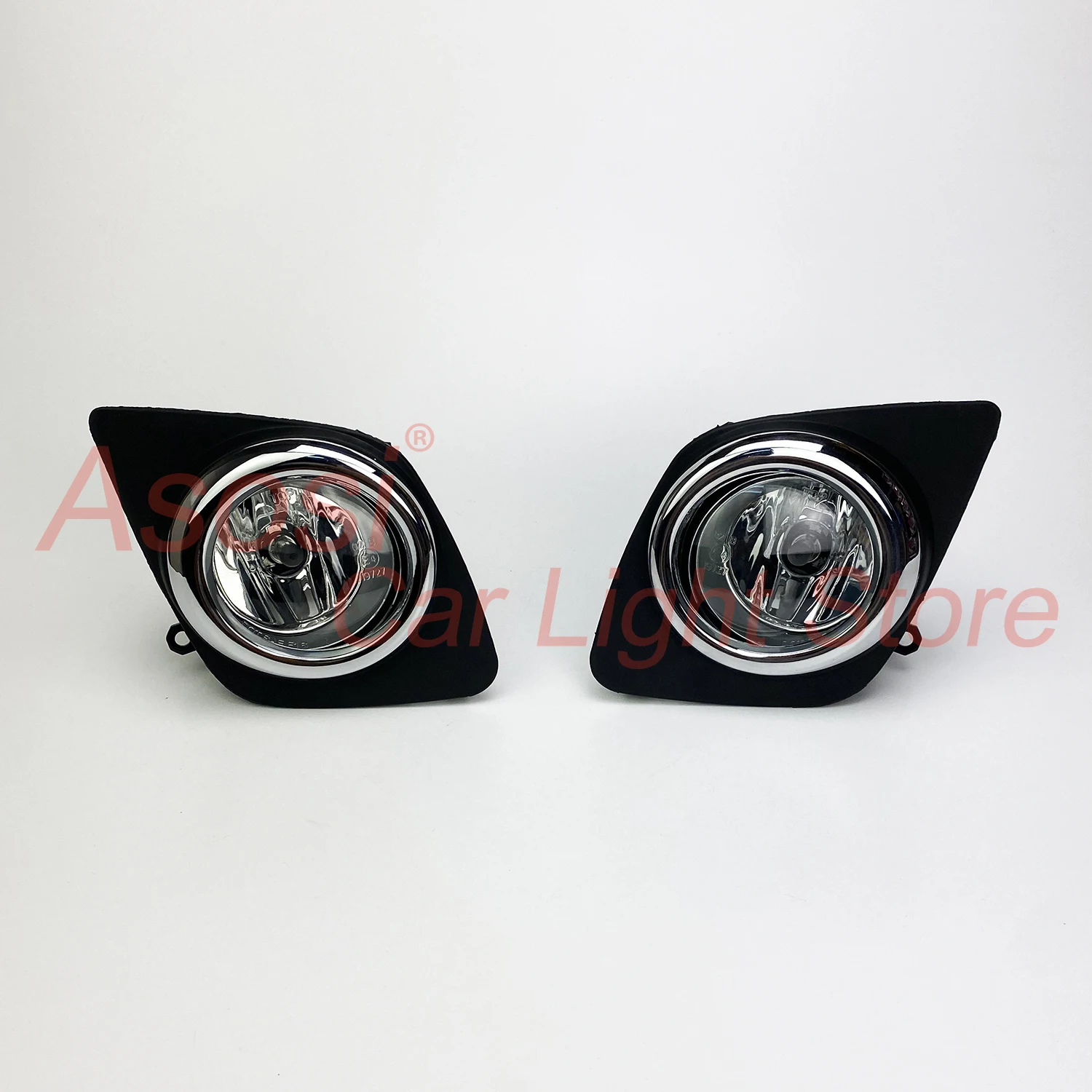 Front Bumper Fog Lamp Driving Lights For Toyota RAV 4 2009-2012 Halogen 11 Bulb Complete Kit With Switch Wire Bezels