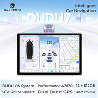 DUDUAUTO DUDU7 A7870 AKM7739 TDA7808 11.5 / 13 inch Universal Car Radio Head Unit Android 13 Wireless Carplay Multimedia Player