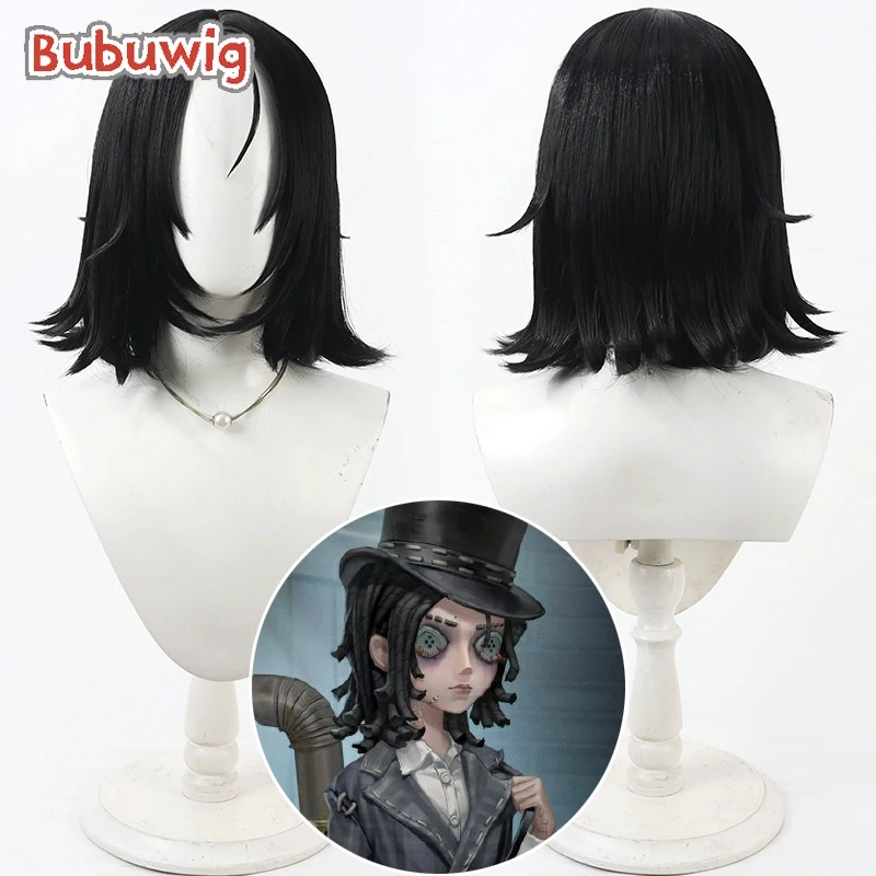 

Bubuwig синтетические волосы новый Survivor Lanternist косплей парики Identity V новый Survivor Lanternist короткий черный парик термостойкий