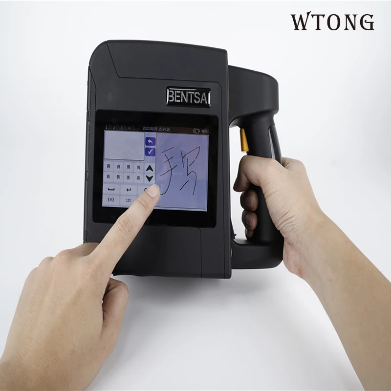 96mm Label Printer QR Bar Batch Code Date Number Logo Expiry Date Handheld Inkjet Printer 25 Languages Portable