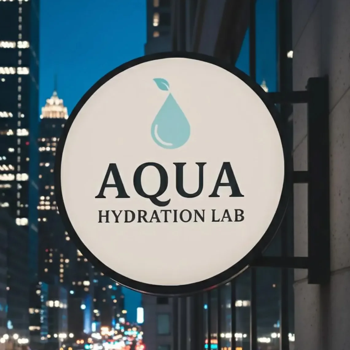 Custom Illuminated Business Logo Sign 3D Double-Sided Illuminated Lightbox Sign,Hanging Storefront & Indoor Advertising Display