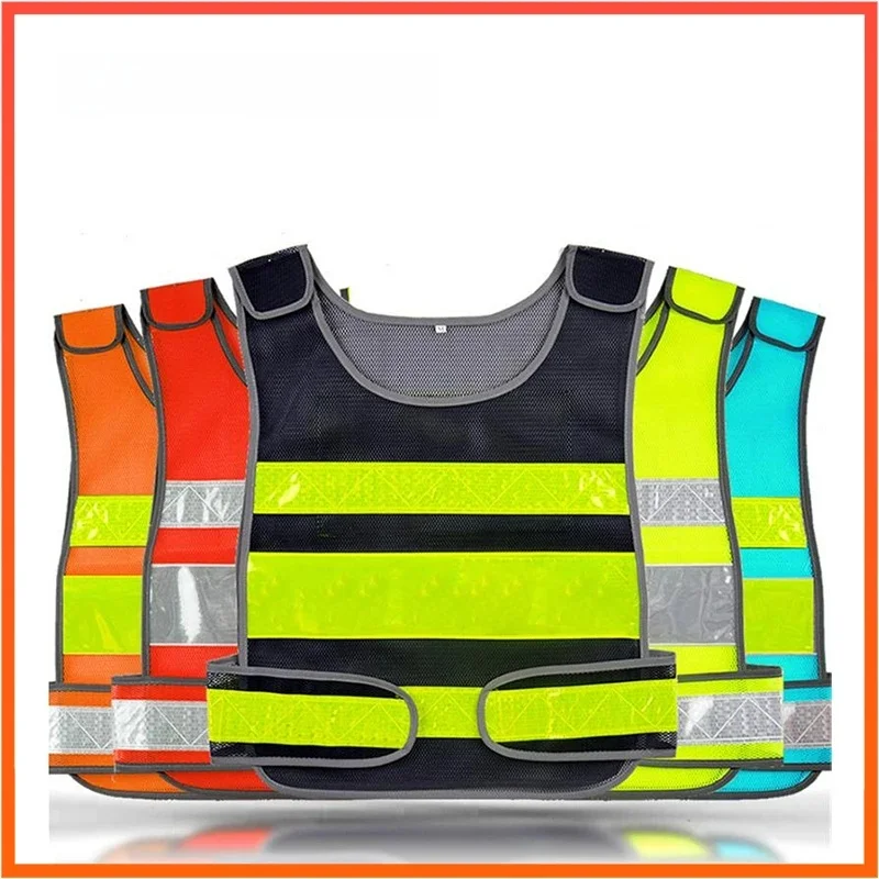 AliExpress High Reflective Vest Reflex Waistcoat Reflective Vest Construction Safety Vest Work Clothes Motorcycles Retro-reflective Waistco