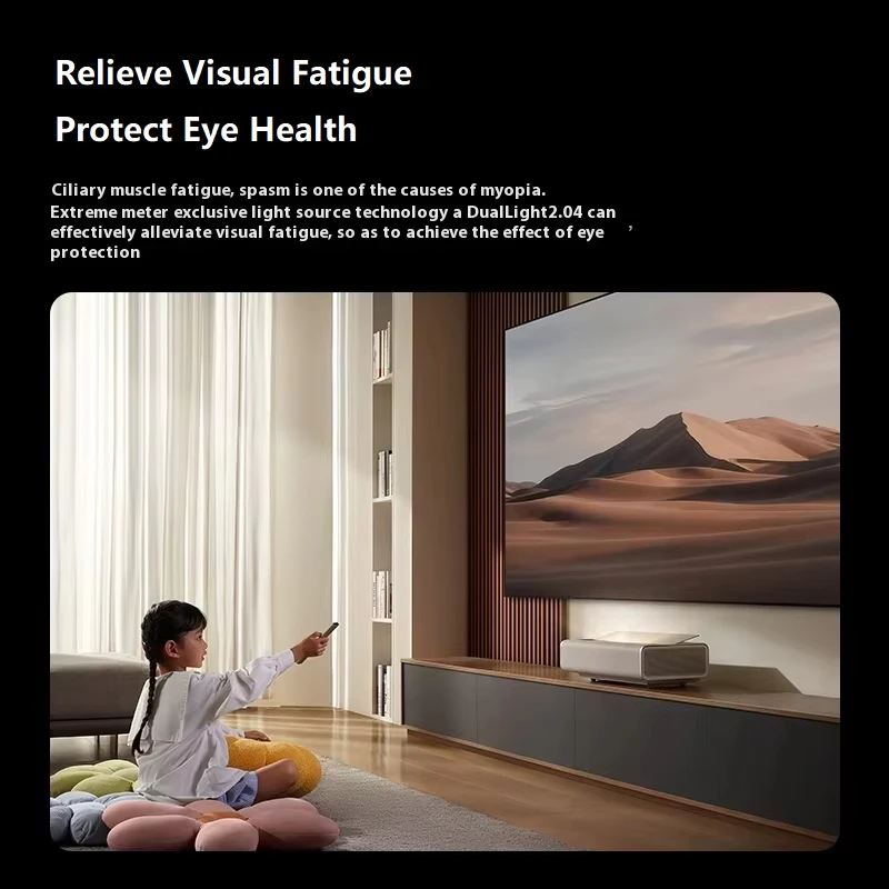 جهاز عرض ليزر XGIMI AURA 2 UST، Dolby Vision IMAX معزز 2300 ISO لومن للسينما المنزلية بشاشة 150 بوصة