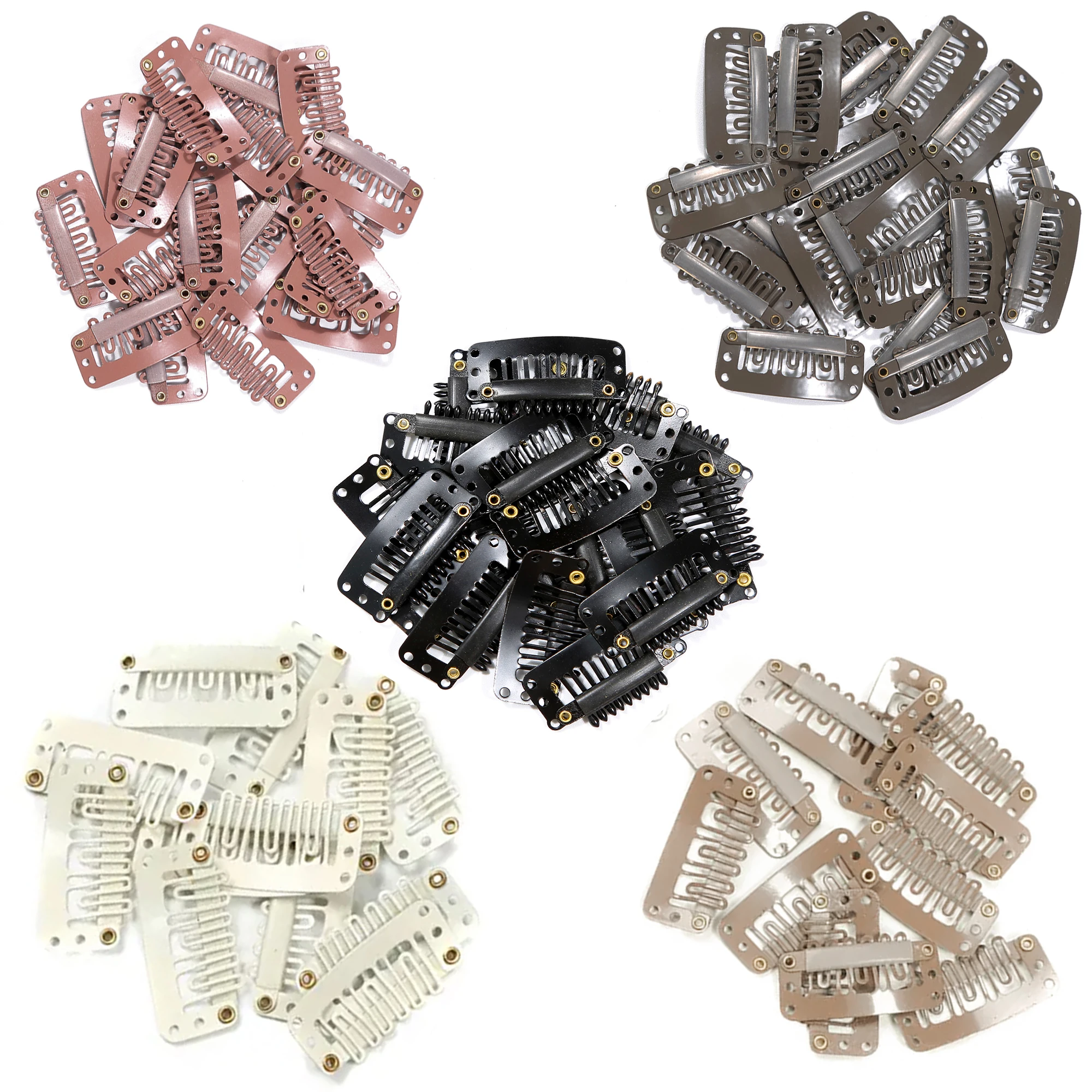 أدوات هيربيسي دبوس الشعر 20 قطعة كليب في الشعر التمديد شعر مستعار كليب للشعر البشري المفاجئة مقاطع الشعر ملحقات مشط معدني للإغلاق #1