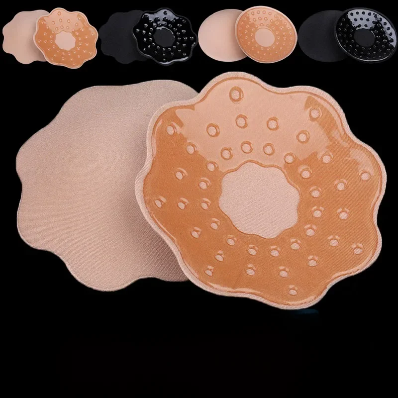 Coussinets de soutien-gorge auto-adhésifs réutilisables pour femmes, en Silicone, sans bretelles, invisibles, coussinets de poitrine, pétales, autocollants de poitrine, couverture de mamelon Sexy