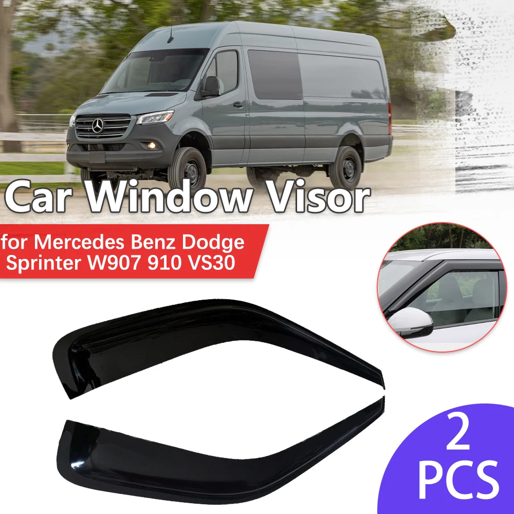 

Козырек Оконный Для Mercedes Benz Sprinter W907 910 VS30 2019 ~ 2025, 2020 2021 2022 2023 2024 отражатель дыма для бровей