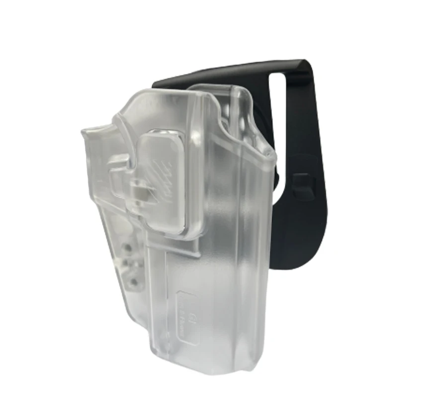 GF Frosted Clear/Black Color Universal Holster UNI  Fits for Standard Size/ Full Size/ Compact Models