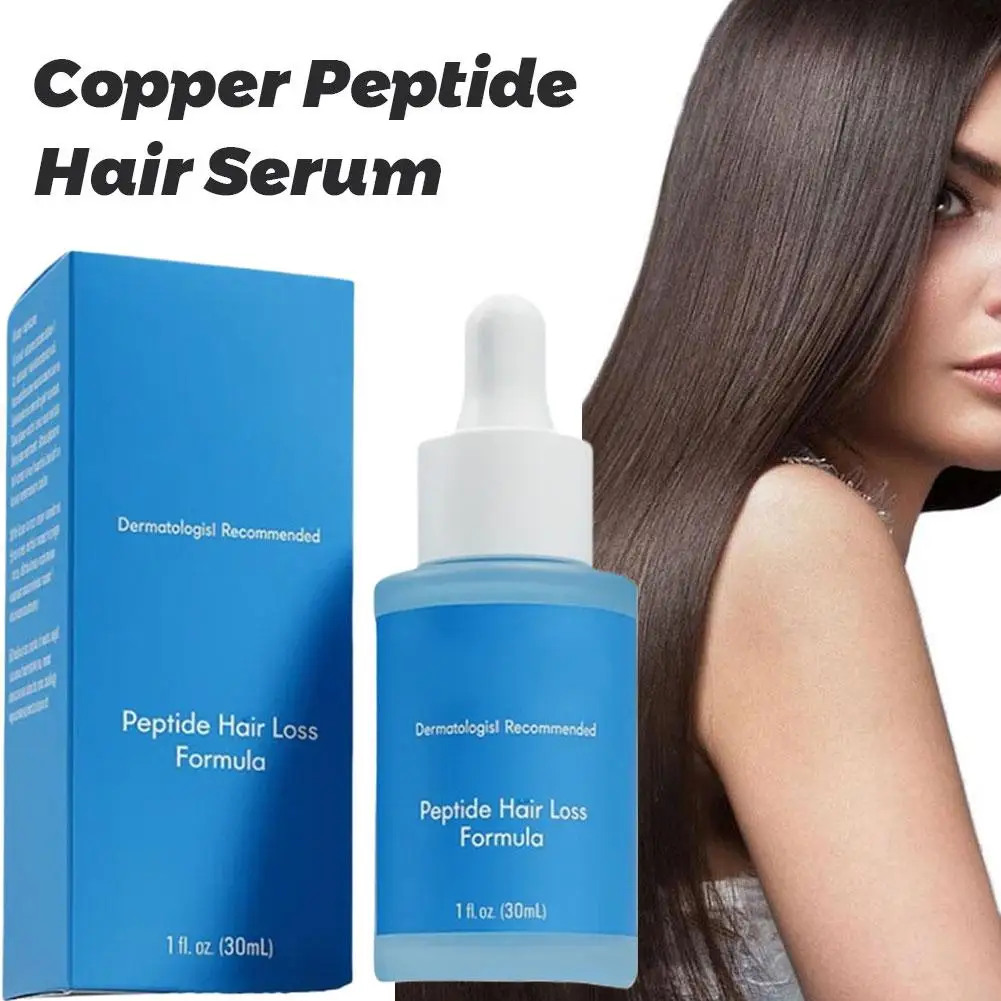 Copper Peptide Hair Care Serum Deeply Nourishes Hair Follicles Promotes Scalp Health Strengthen Roots