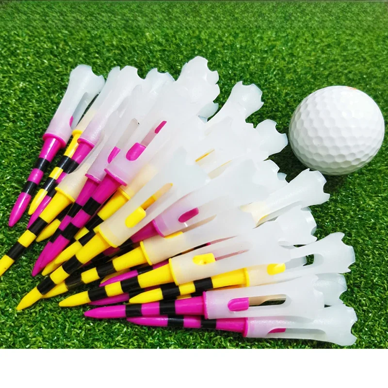 Nowe koszulki golfowe plastikowe 3 1/4 niezniszczalne koszulki golfowe Premium doskonała trwałość i stabilność Tees wybierz między 50 paczkami — zdjęcie 2