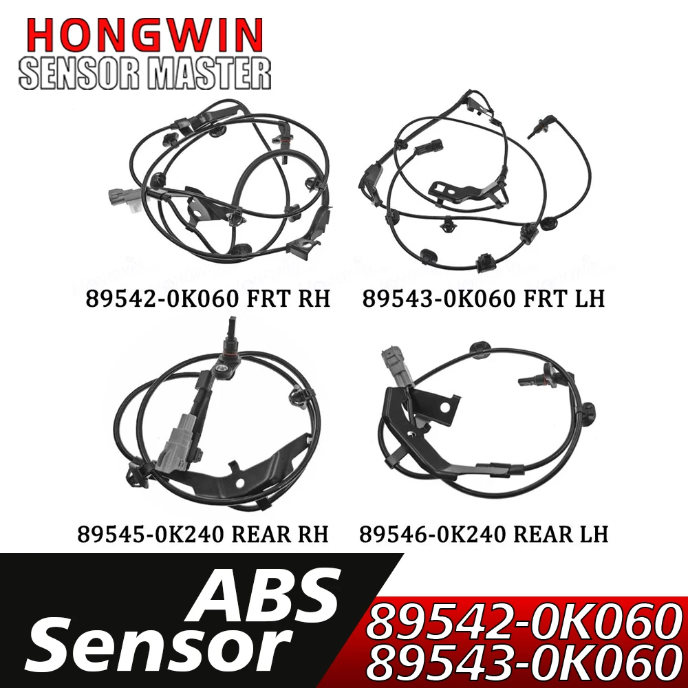 

Wheel Speed sensor Front Rear Left Right 89542-0K060 89543-0K060 89545-0K240 89546-0K240 For Toyota Hilux Viii Pickup 2015-2022