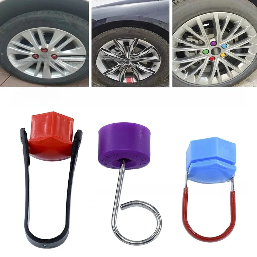 Outil de démontage de bouchon de vis de pneu de voiture, clip de démontage de bouchon de pneu, crochet de bouchon de pneu de véhicule, démontage rapide