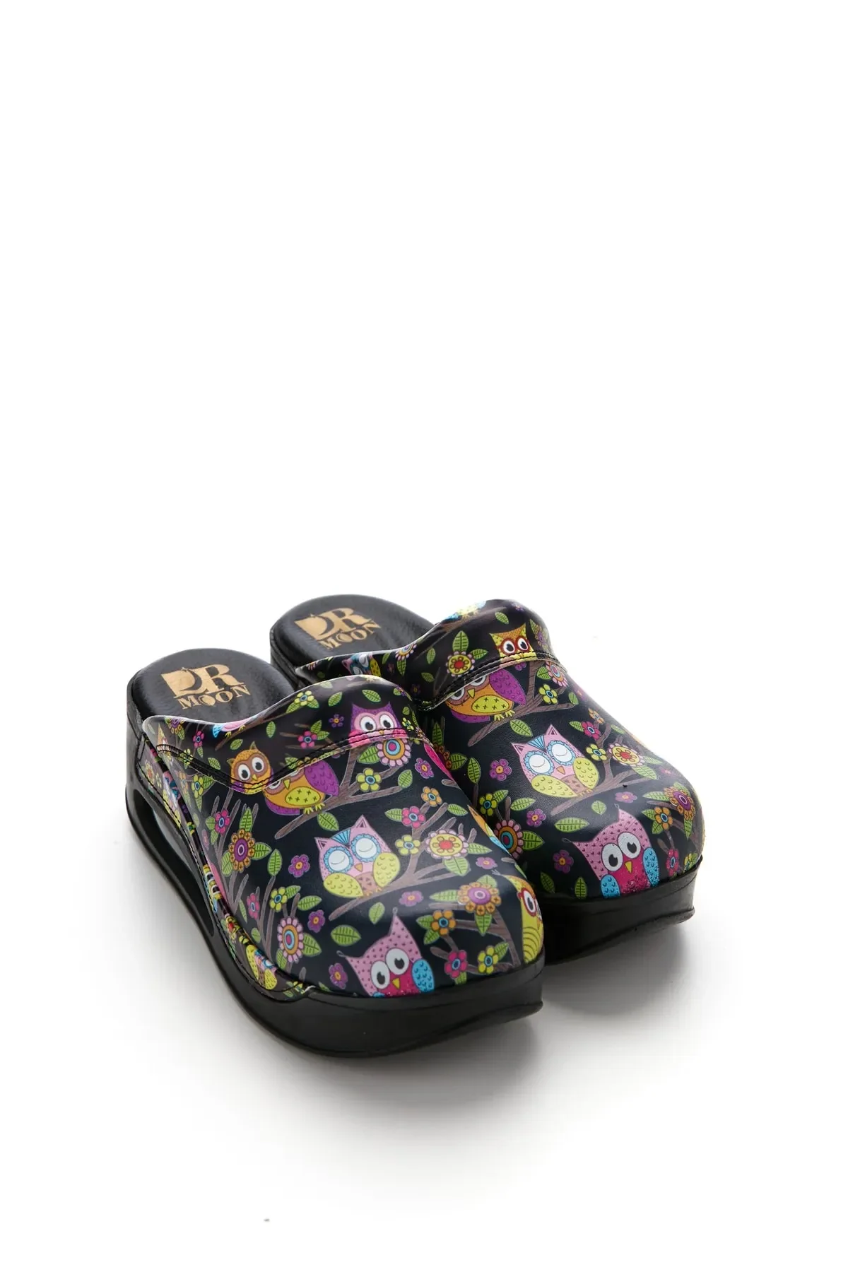 Owl Patterned Airmax Sole Sabo Slippers Hospital Doctor Nurse Clogs New Style Work Slippers Orthopedic Comfy Women Shoes