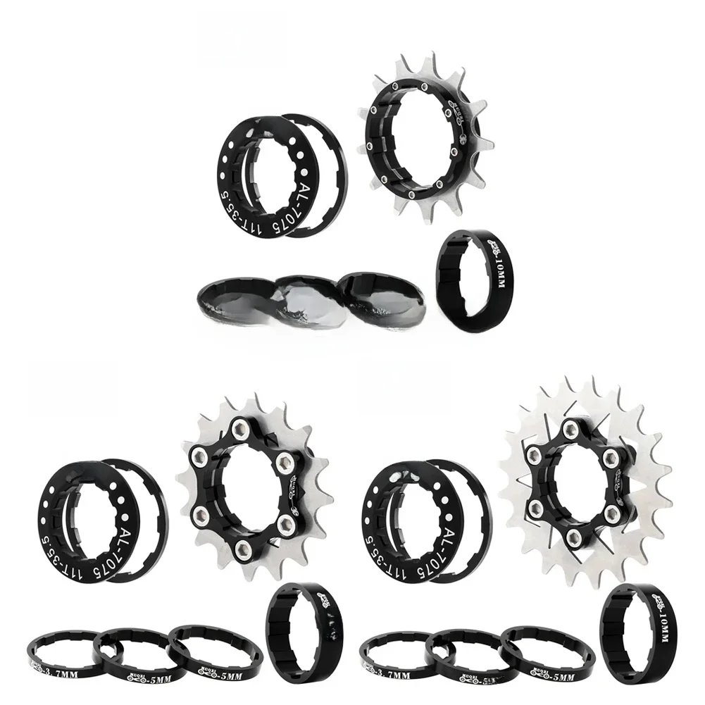 AliExpress NONE 13T/16T/20T Mountain Bike Cassette Bicycle Freewheel Conversion Kit Flywheel Sprocket Single Speed Cassette Cog Chain Tensioner