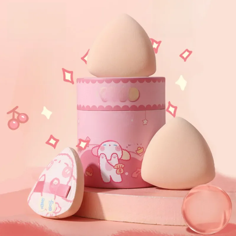 LiShu 3 sztuk poduszka powietrzna fundacja Puff Super miękkie nie jedz Powder Makeup Blender Marshmallow gąbka mokra i sucha podwójnego zastosowania — zdjęcie 2