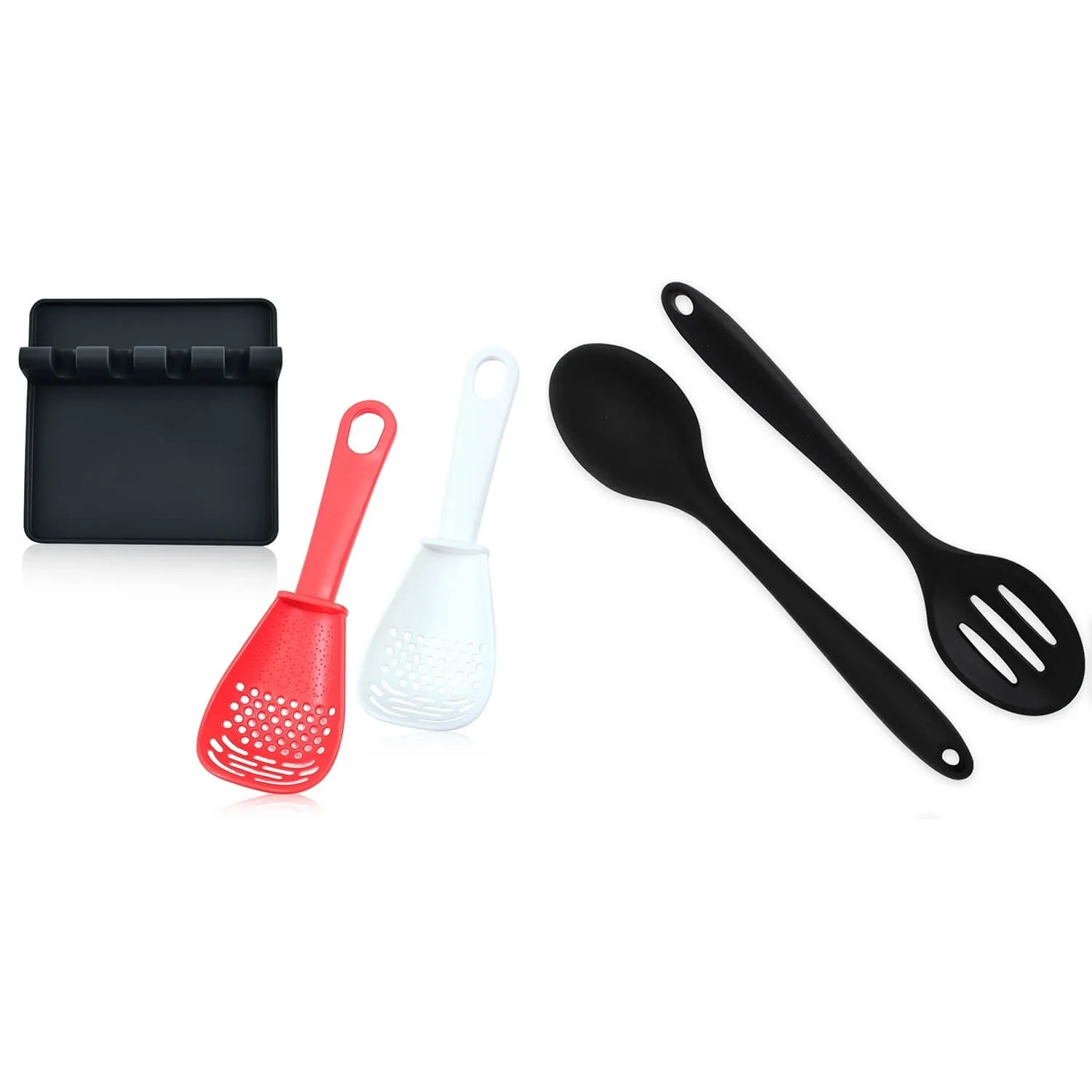 

Kitchen Gadgets,Cooking Spoon & Serving Spoons, Silicone Spoon, Egg Separator, Cooking, Draining, Mashing, Grating, Cooking Spoo