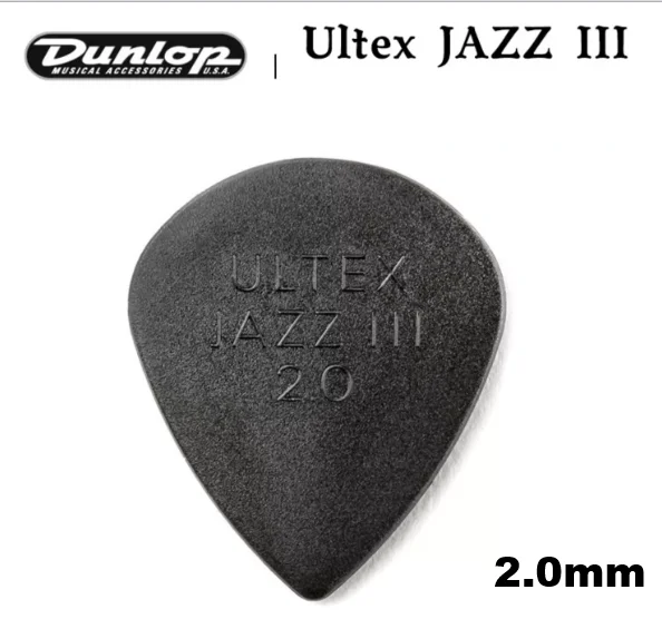 Dunlop Ultex Jazz III/Jazz III XL Guitar Pick Plectrum Mediator 1.38mm, sell by 1 piece