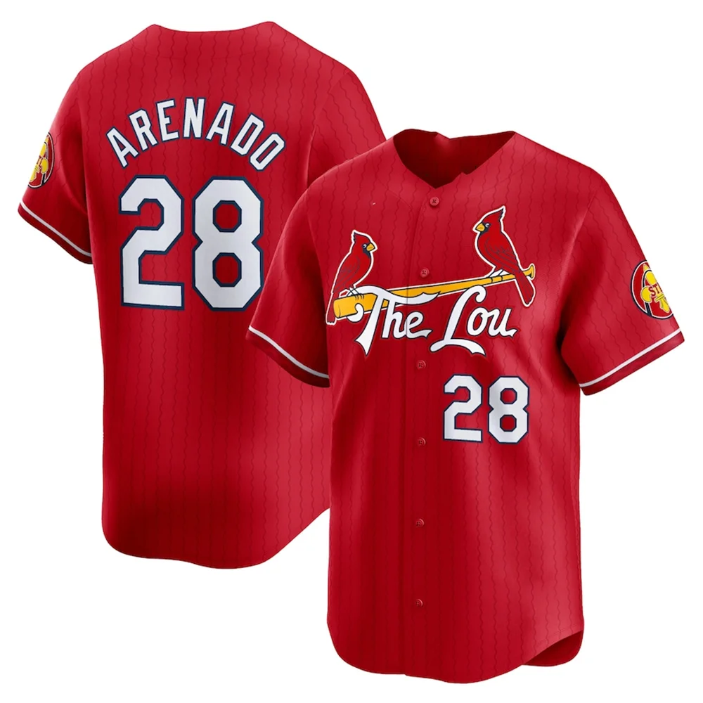 24 Hot Sale New St.Louis Baseball Shirt Breathable Short Sleeve Cardinals Adult Men's & Women's Tops Children's Training Jerseys