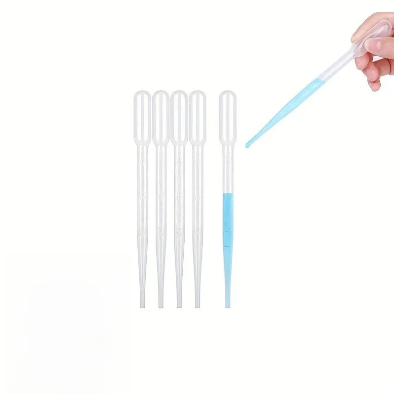 Pipette de transfert 3/5 pièces-gouttes en plastique 3ml compte-gouttes liquide compte-gouttes de transfert compte-gouttes d'essai de parfum outil de remplissage professionnel