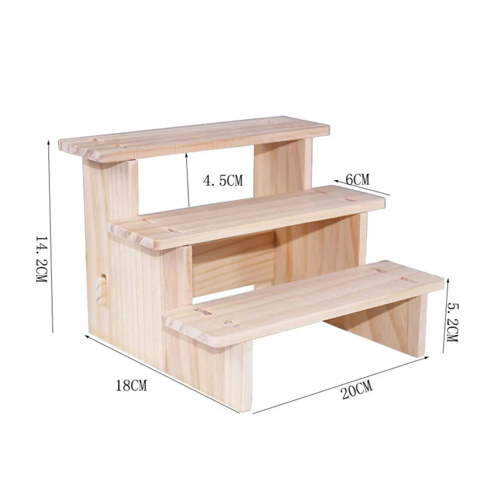 Holz Display Riser Holz Display Riser Ständer für Dessert Figuren Conuter top Schmuck Display Riser Regal Süßigkeiten Figuren Buffets – Detail 19