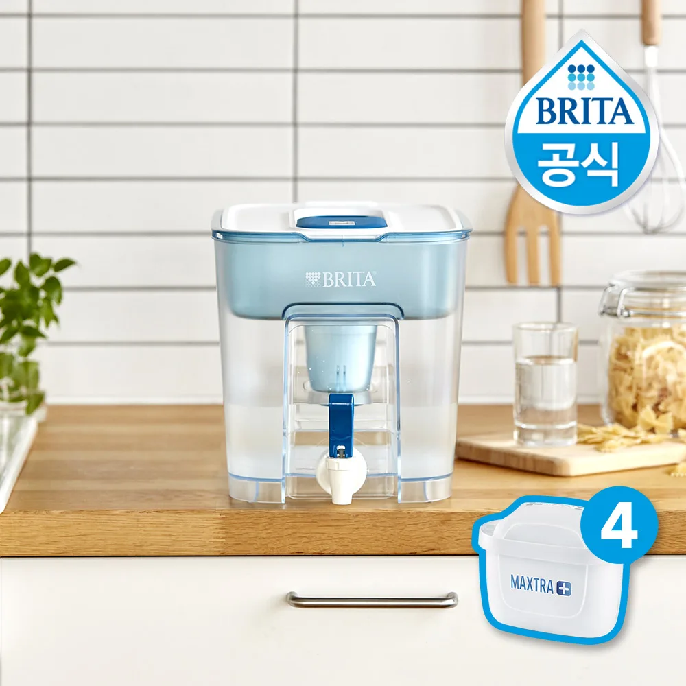 Brita flow 8.2L water filter jug water purifier + maxtra pro water filter cartridges 3 pack