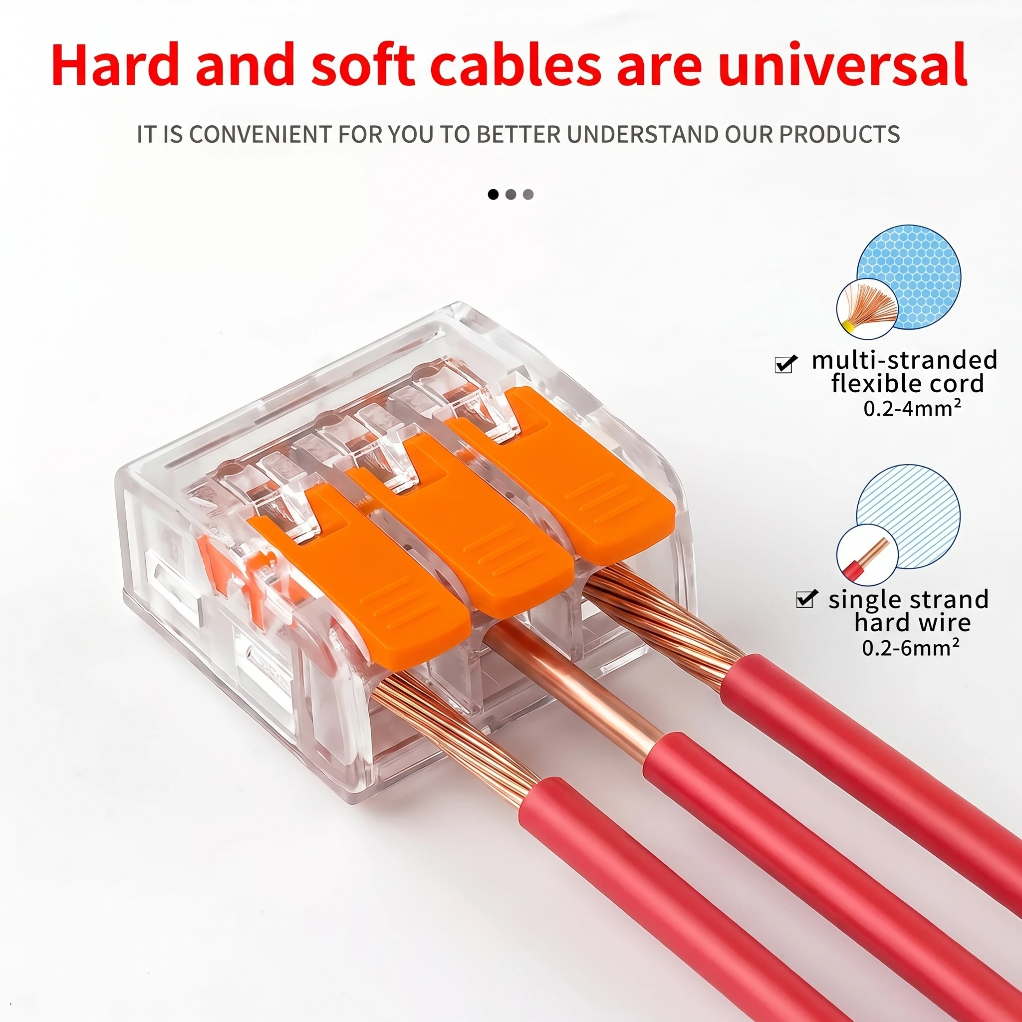 Quick Connector 2-5P Universal Type Plug In Terminal Electrical Equipment Wire Connectors