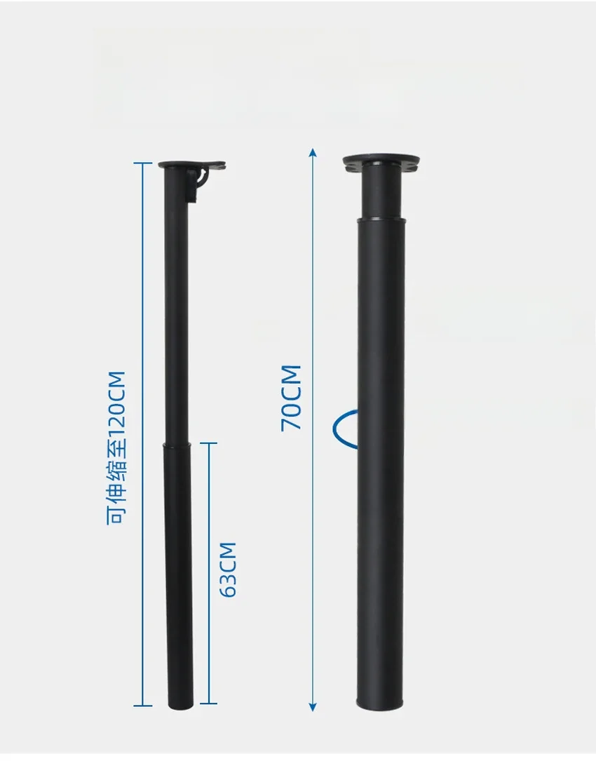 Vouwbalk Voetsteun Kolom 70-120/45-71/55-85Cm Verstelbare Telescopische Tafelsteun Tafelsteun Hardware Beer 120Kg - afbeelding 2