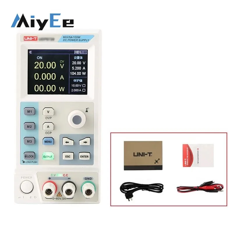 UNI-T 60V 5A/8A180W/100W Programmable Power Supply Regulated DC Power Supply with 2.8