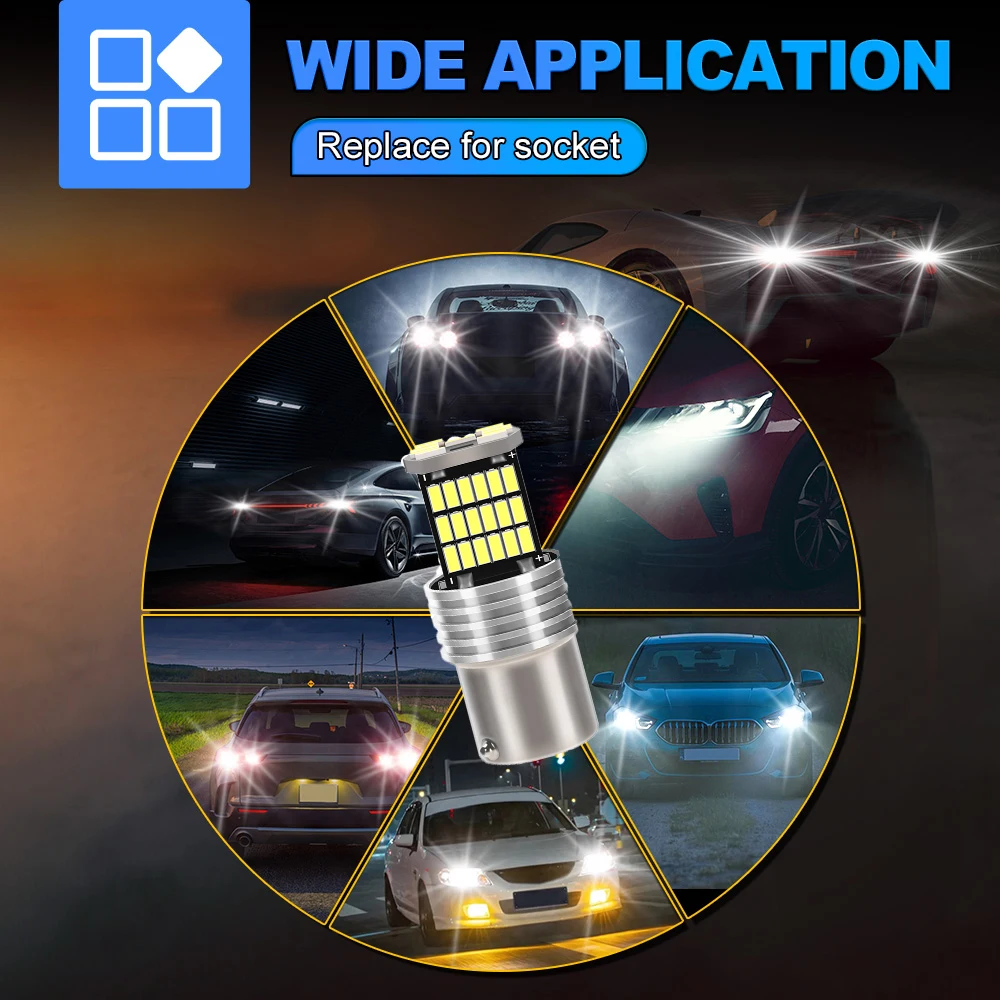 لمقعد إيبيزا 2008 2009 2010 2011 2012 2013-2017 LED النهار تشغيل ضوء DRL لمبة مصباح P21W BA15S 1156