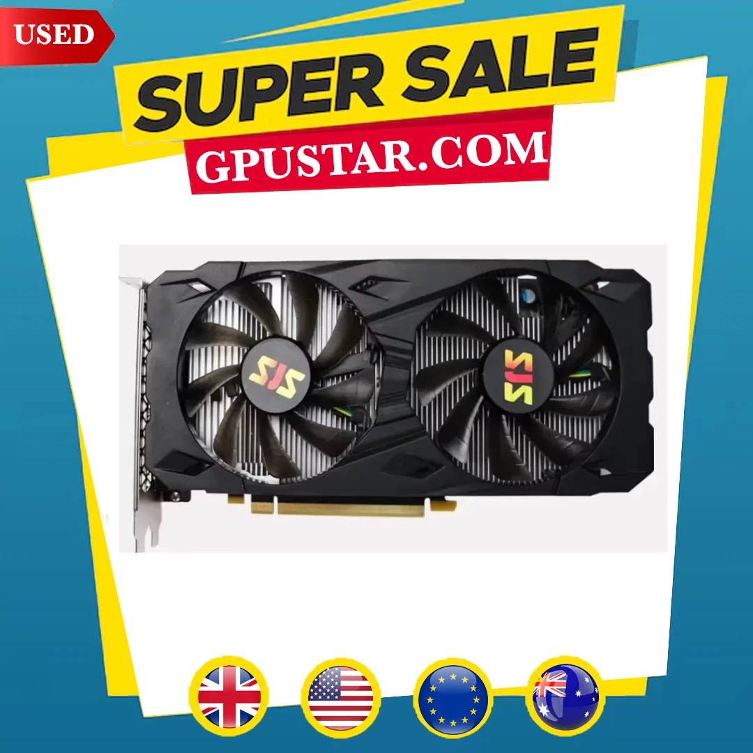 SJS-GTX1660 Super 6GB rx 580 GTX 1660 S, tarjeta gráfica para videojuegos, tarjeta de vídeo NVIDIA GPU GeForce RTX 2060Super, usada