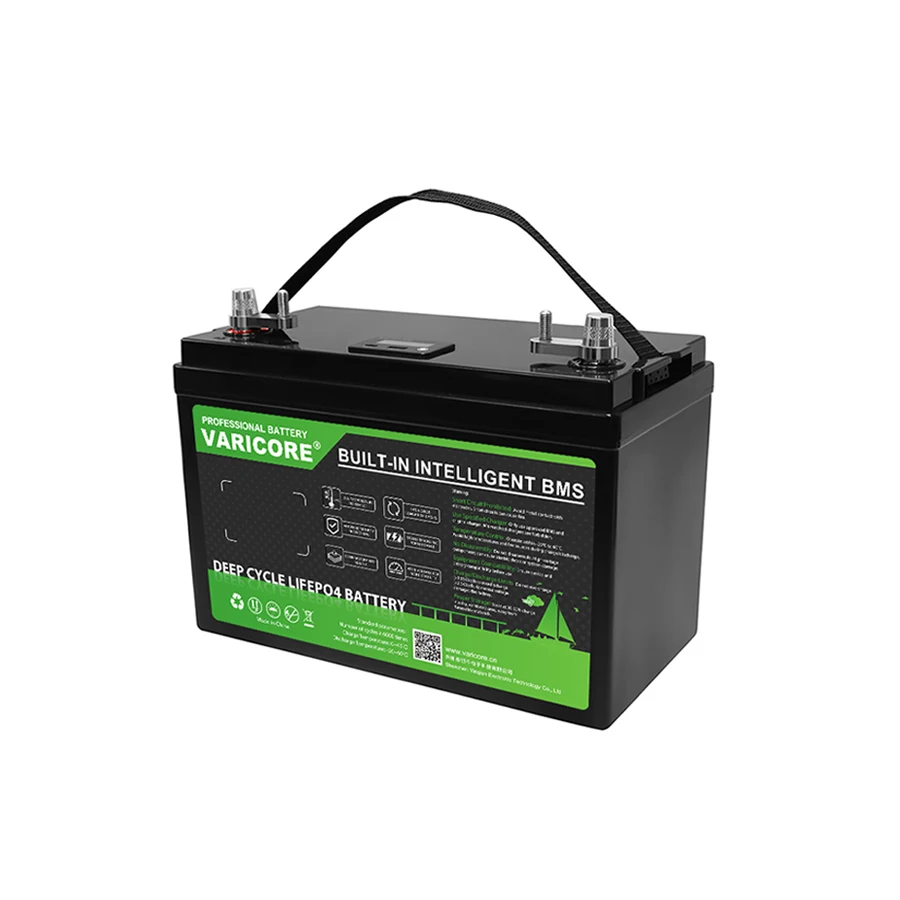VARICORE12V 180Ah LiFePO4-Batterie mit integriertem BMS, 6000+ Zyklen, Solarenergiespeicher für Wohnmobil, Camping und Boot