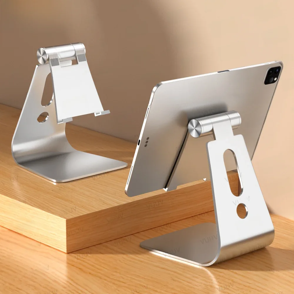 Uchwyt do tabletu VUUV ze stopu aluminium do tabletu 3,5-11 cali Regulowany stojak na tablet stacjonarny do uchwytu Samsung Xiaomi iPad — zdjęcie 2