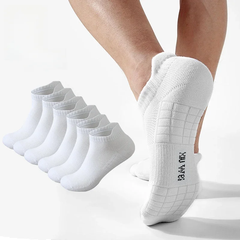 AliExpress MOMMIELIFE 6 Pairs/Lot Men Running Socks Mesh Breathable Thin Sports Socks Men Basketball Socks Sweat Deodorant Hiking Cycling Socks