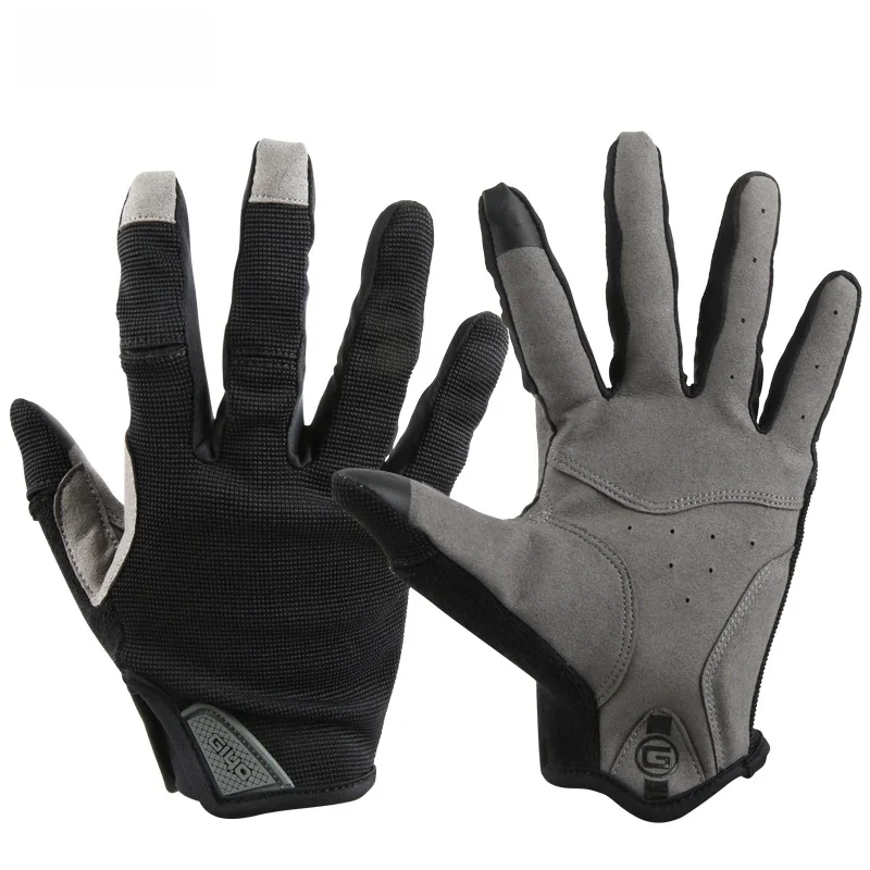 Giyo rowerowe pełne Finger rękawice sportowe oddychające kolarstwo długie rękawiczki Bicicleta ekran dotykowy rower szosowy Shock Absorbent Glove — zdjęcie 2