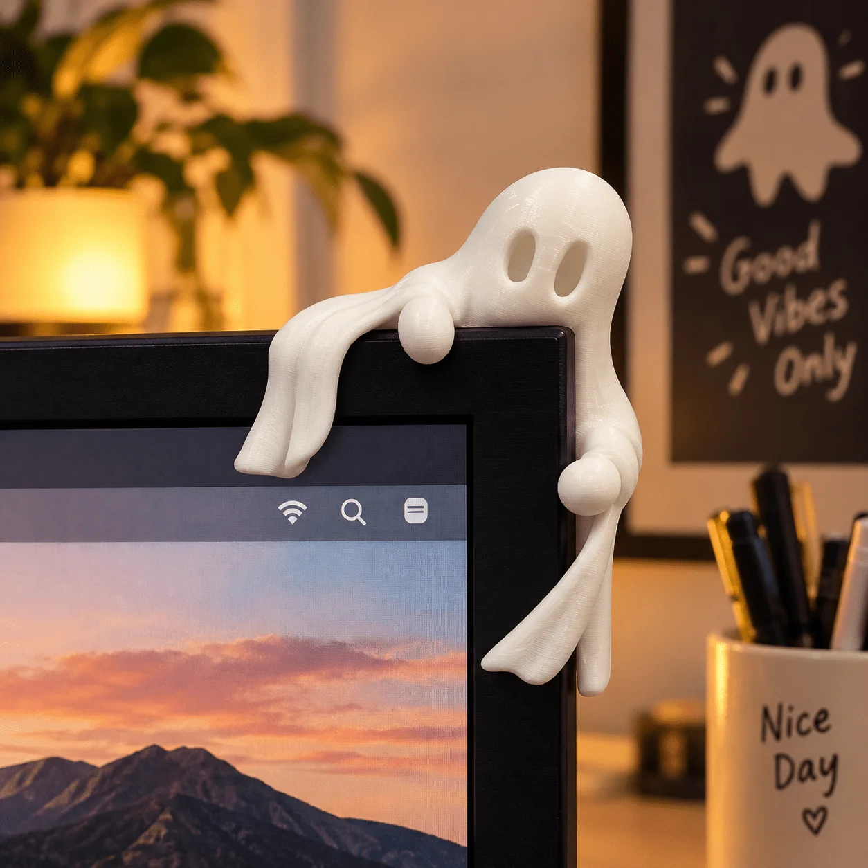 Setup Desk Monitor - Petit décor fantôme à montrer, décoration