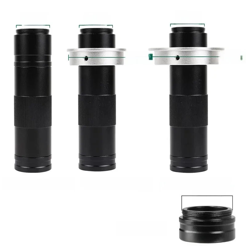 YIZHAN 0.5X Dodatkowa soczewka Barlowa, obiektyw 150X z mocowaniem C, obiektyw zoom 25mm, pole widzenia 28/42/50mm, średnica montażowa — 2