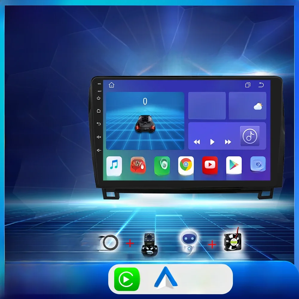Para Toyota Tundra XK50 2007-2013 Sequoia XK60 2008-2017 Android 12 2 Din Car Radio Multimedia Video
