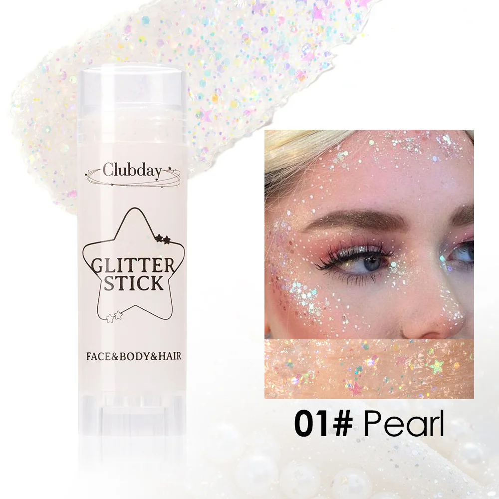 Glitter Gel Stick – Single Color Lip, Cheek & Body Sparkle Balm, High-Shine Buildable Glow for Stage, Party & Night Makeup
