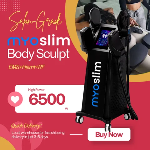 Profesjonalna maszyna do modelowania sylwetki MYOSLIM Neo Body Sculpting 6500W  EMS RF Body Slimming Muscle Stimulator do s